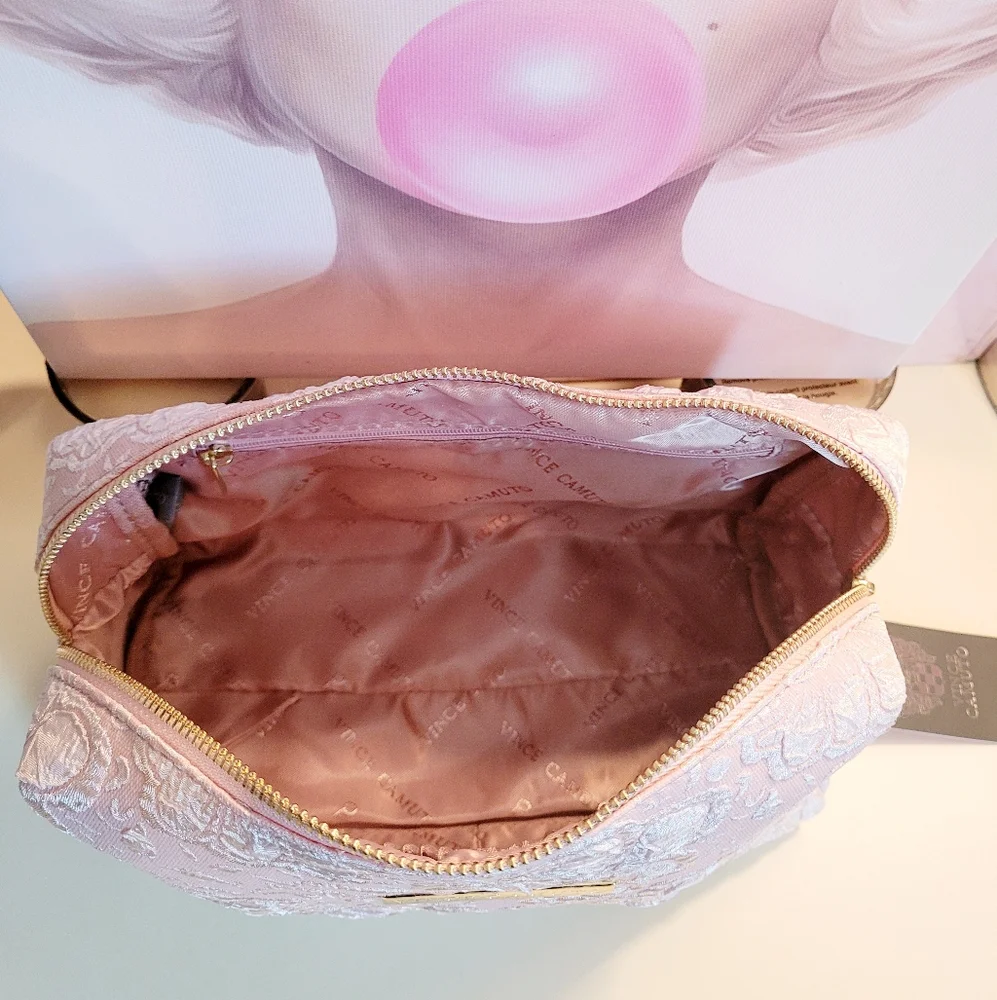 🌺Vince Camuto Cosmetic Bag Cosmetic Case Travel Bag Luxury Collection